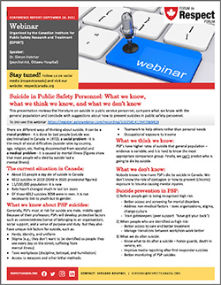 Suicide in Public Safety Personnel