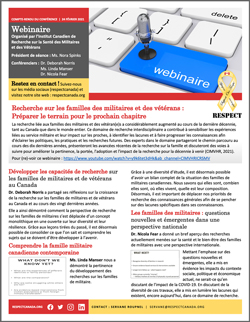 Recherche sur les familles des militaires et des vétérans